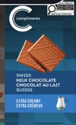 IGA COMPLIMENTS SWISS CHOCOLATE offer