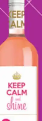 IGA KEEP CALM WHITE OR PINK WINE offer