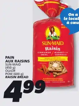 IGA SUN-MAID RAISIN BREAD offer