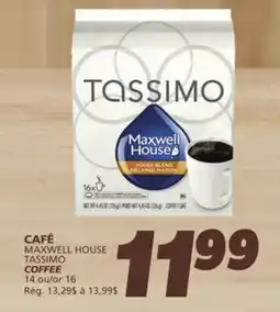 IGA MAXWELL HOUSE TASSIMO COFFEE offer