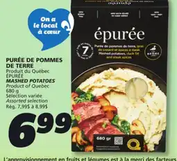 IGA ÉPURÉE MASHED POTATOES offer