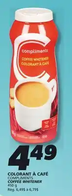 IGA COMPLIMENTS COFFEE WHITENER offer