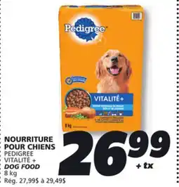 IGA PEDIGREE VITALITÉ + DOG FOOD offer