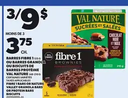 Provigo BARRES FIBRE 1 125 G OU BARRES GRANOLA OU BISCUITS DE BARRES PROTÉINE VAL NATURE offer