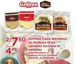 Provigo TORTILLAS CASA MENDOSA OU 10 PO offer