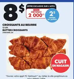 Provigo CROISSANTS AU BEURRE, 12 UN offer