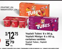 Provigo TUBES 8 X 56 G, MINIGO 6 X 60 G offer