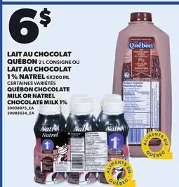 Provigo LAIT AU CHOCOLAT 2 L CONSIGNE OU LAIT AU CHOCOLAT 1 % offer