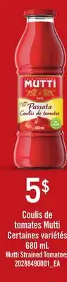 Provigo MUTTI STRAINED TOMATOES offer