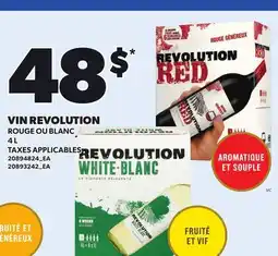 Provigo VIN REVOLUTION ROUGE OU BLANC offer