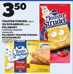 Provigo PILLSBURY TOASTER STRUDEL, 326 G OR SCRAMBLES, 204 G offer