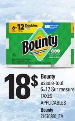 Provigo BOUNTY ESSUIE-TOUT 6=12 SUR MESURE offer