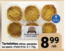 Pasquier Tartelettes citron, pacanes ou sucre Petit-Pré offer
