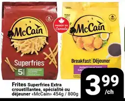 Pasquier Frites Superfries Extra croustillantes, spécialité ou déjeuner McCain offer