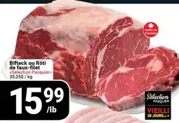 Pasquier Bifteck ou Rôti de faux-filet offer
