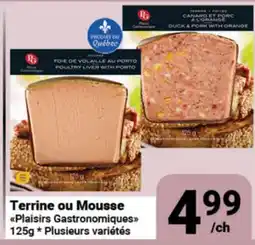 Pasquier Terrine ou Mousse Plaisirs Gastronomiques offer
