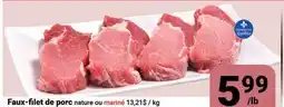 Pasquier Faux-filet de porc nature ou mariné offer