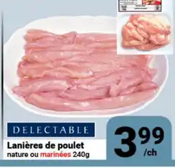 Pasquier Lanières de poulet nature ou marinées offer