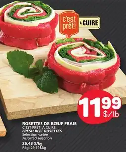 Marché Bonichoix C'EST PRÊT! À CUIRE FRESH BEEF ROSETTES offer