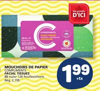 Marché Bonichoix COMPLIMENTS FACIAL TISSUES offer