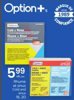 Proxim Option + Cold and sinus offer