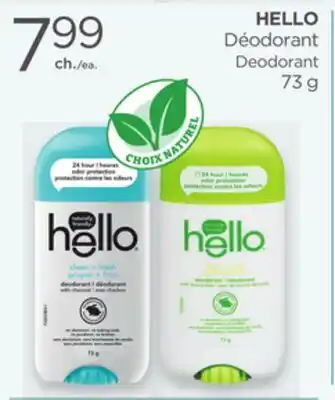 Proxim HELLO Deodorant offer