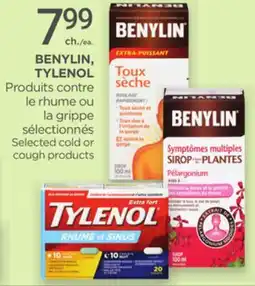 Proxim BENYLIN, TYLENOL Produits contre le rhume ou la grippe sélectionnés offer