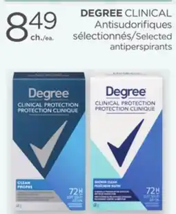 Proxim DEGREE CLINICAL Selected antiperspirants offer