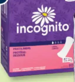 Familiprix INCOGNITO, Selected pantyliners or pads offer
