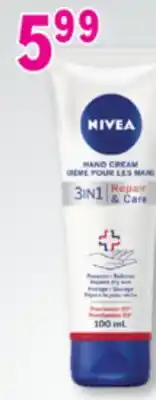 Familiprix NIVEA, Repair & Care, Hand cream 3 in 1 offer