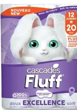 Familiprix CASCADES, Fluff, Bathroom tissue, 12 jumbo rolls offer