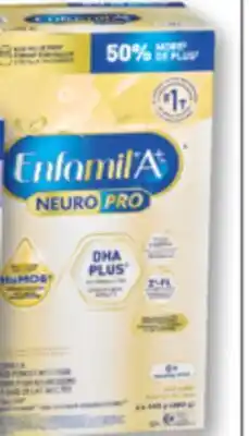 Familiprix ENFAMIL A+, NeuroPro, Powdered infant formula, 2 refills x 445 g offer