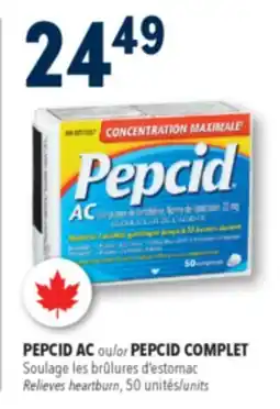 Familiprix PEPCID AC Relieves heartburn, 50 units offer