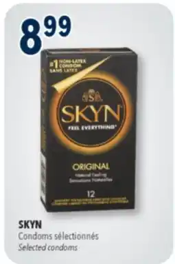 Familiprix SKYN, Selected condoms offer