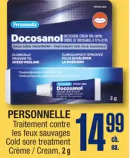 Jean Coutu PERSONNELLE Cold sore treatment Cream offer