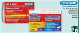 Jean Coutu Personnelle Selected cold, sinus and flu products offer