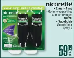 Jean Coutu Nicorette 2 mg, 4 mg Gum or lozenges offer