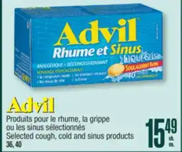 Jean Coutu ADVIL Selected cough, cold and sinus products offer