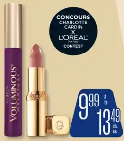 Jean Coutu L'ORÉAL PARIS Selected makeup products offer
