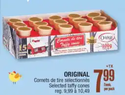 Jean Coutu ORIGINAL Selected taffy cones offer