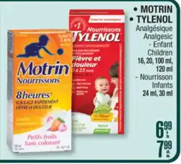 Jean Coutu MOTRIN, TYLENOL Analgésique Enfant Children offer