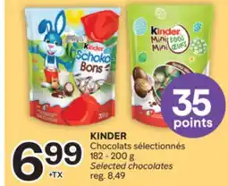 Brunet KINDER Chocolats sélectionnés offer