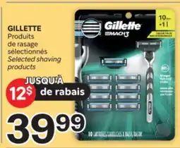 Brunet GILLETTE Produits de rasage sélectionnés offer