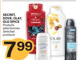 Brunet SECRET, DOVE, OLAY, OLD SPICE Produits sélectionnés offer