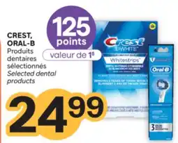 Brunet CREST, ORAL-B Produits dentaires sélectionnés offer