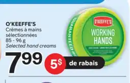 Brunet O'KEEFFE'S Crèmes à mains sélectionnées offer