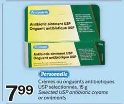 Brunet PERSONNELLE Crèmes ou onguents antibiotiques USP sélectionnés offer