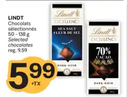 Brunet LINDT Chocolats sélectionnés offer