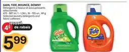 Brunet GAIN, TIDE, BOUNCE, DOWNY Détergents à lessive et assouplissants sélectionnés offer