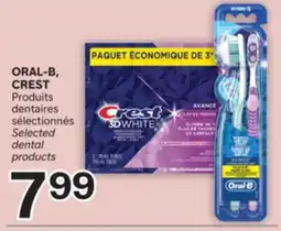 Brunet ORAL-B, CREST Produits dentaires sélectionnés offer
